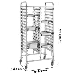 Tablettwagen doppel - 32x GN 1/1