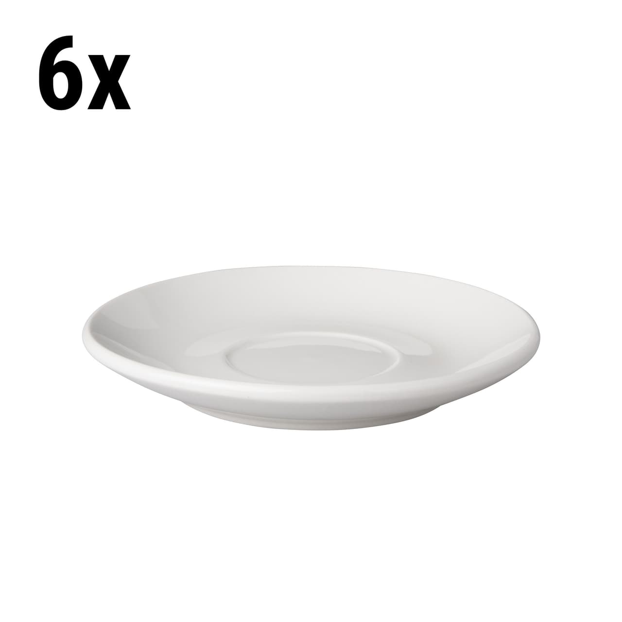 (6 Stück) BUDGETLINE - Untertasse Mammoet - Ø 14 cm - Weiß