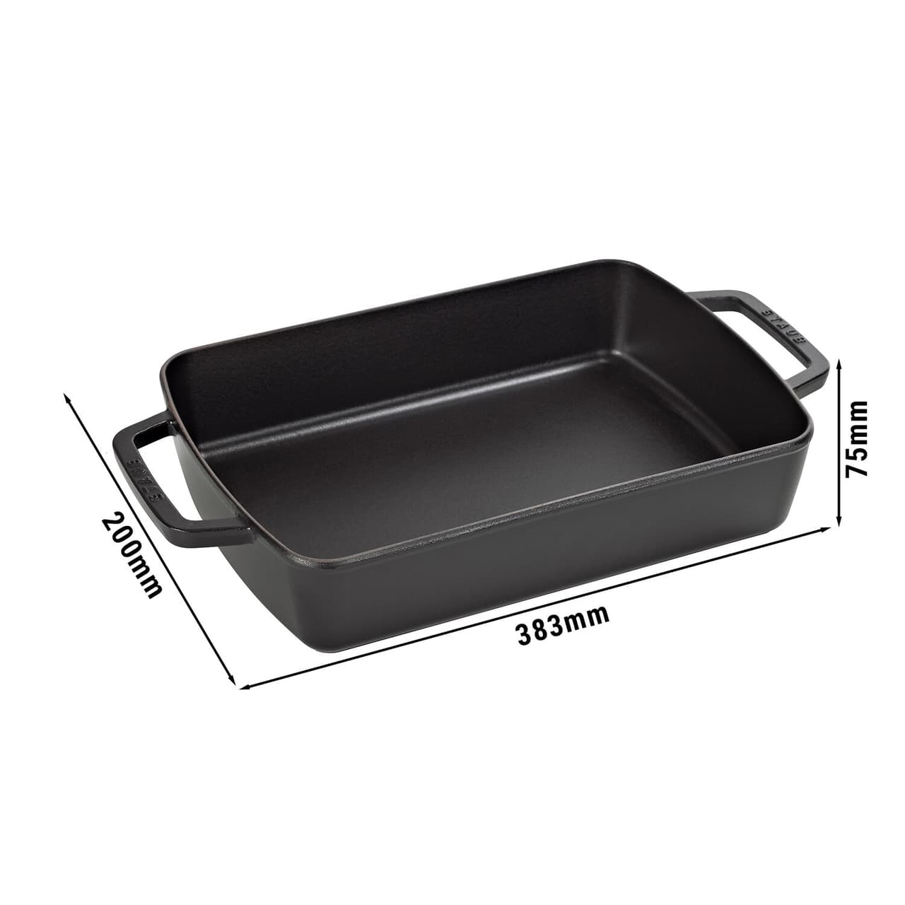 STAUB | SPECIALITIES - Auflaufform - 300x200mm - Gusseisen - Schwarz