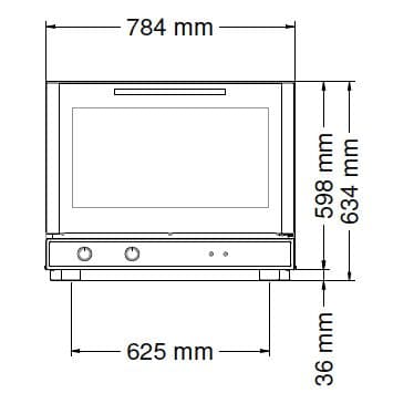 Heißluftofen KOMPAKT - Manuell - 4x EN 60x40 oder GN 1/1