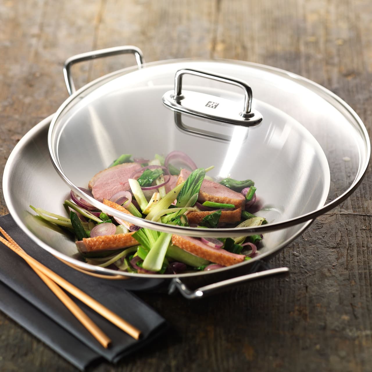 ZWILLING | PLUS - Wok - Ø 320mm - 2 Griffe