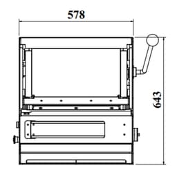 Tisch-Brotschneidemaschine - Scheibendicke 13mm - 370 Watt