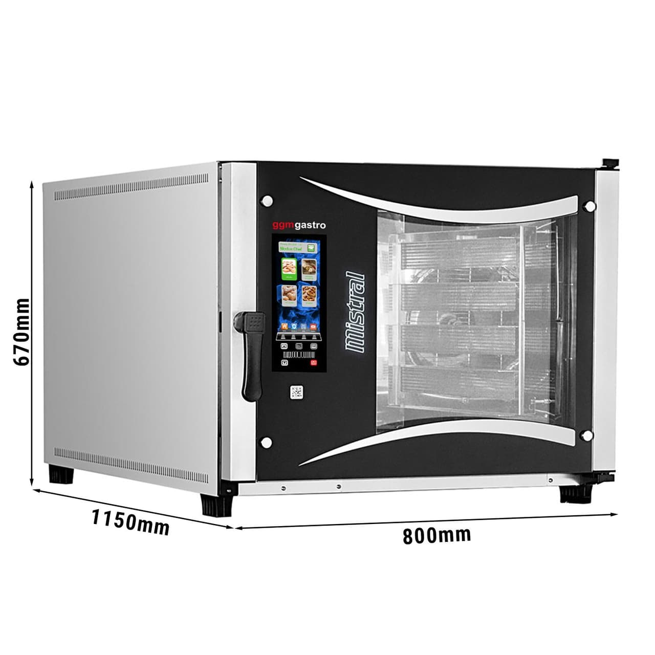 Bäckerei-Elektro-Kombidämpfer - Touch - 5x EN 60x40 - inkl. Waschsystem