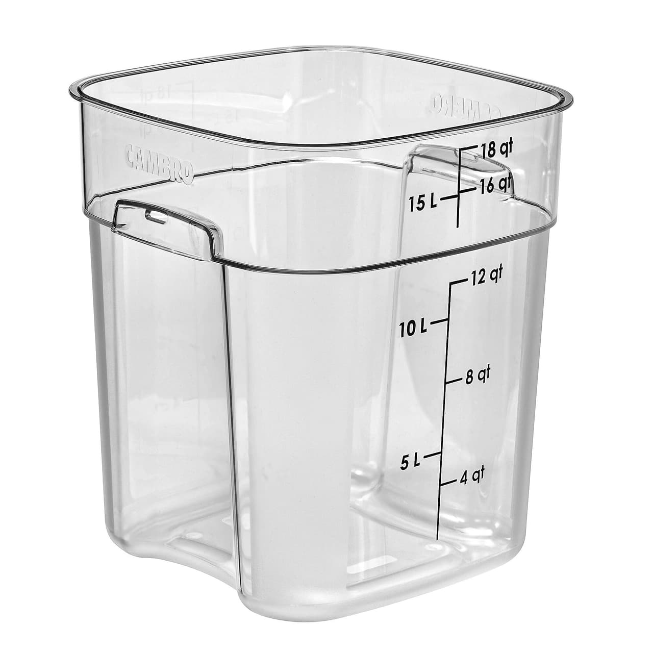 (6 Stück) CAMBRO | CAMWEAR® -  FreshPro Behälter - 17,2 Liter - Transparent