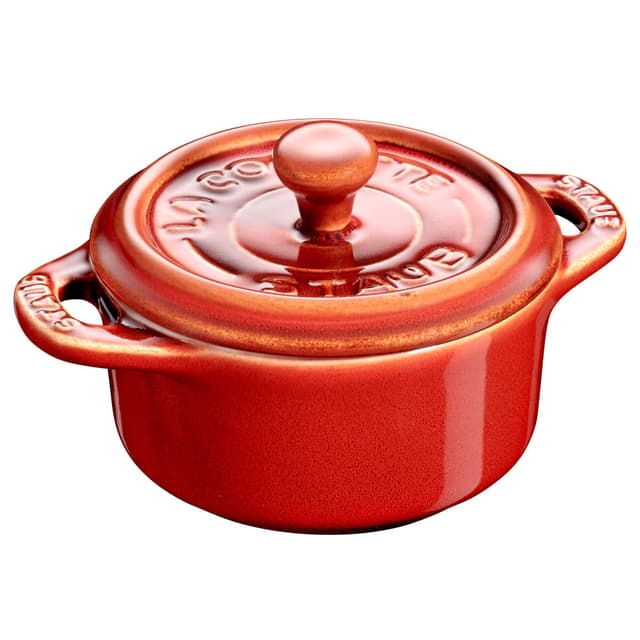 STAUB | CERAMIQUE - Mini Cocotte - Ø 100mm - rund - Keramik - Antik-Kupfer