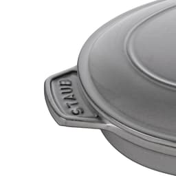 STAUB | SPECIALITIES - Ofenform mit Deckel - oval - 230mm - Gusseisen - Graphit-Grau