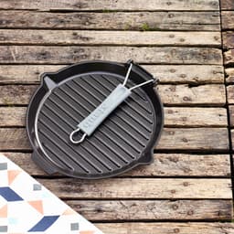 STAUB | GRILL PANS - Grillpfanne mit Ausgießnase - Ø 280mm - Gusseisen - Schwarz