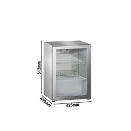 LIEBHERR | Unterbau-Milchkühlschrank Edelstahl PREMIUM -  42 Liter - mit 1 Tür