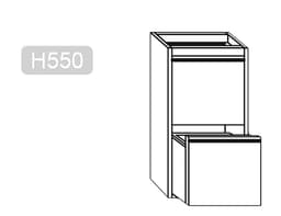 Schubladenblock PREMIUM - 2 Schubladen - Unterbaumodul 400x660mm - für ATK 700mm tief