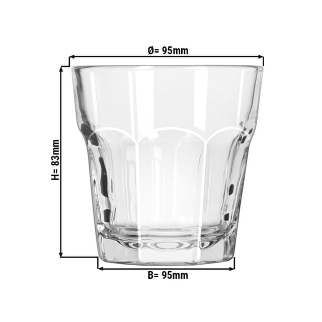 (12 Stück) Allzweck Trinkglas - GIBRALTAR - 207 ml - Transparent