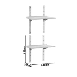 Wandborde ECO - 600x300mm - mit 2 Etagen