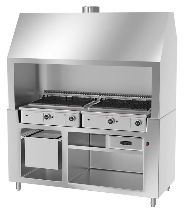 Gasgrill BERLIN - 1760mm - Edelstahloptik