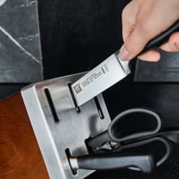 ZWILLING | VIER STERNE SharpBlock - Selbstschärfender Messerblock - 7-tlg - Braun