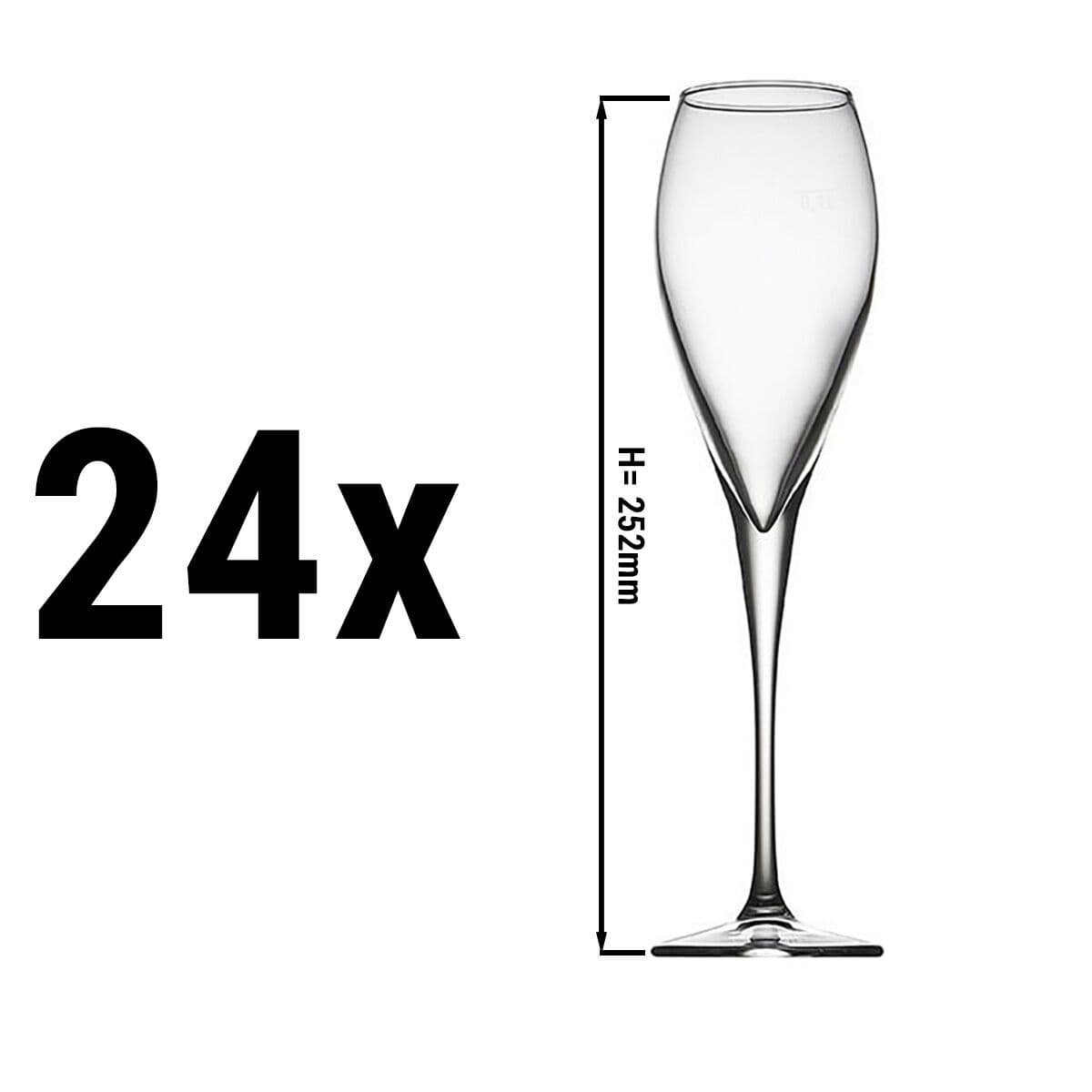 (24 Stück) Champagnerglas - PERCEPTION - 225ml