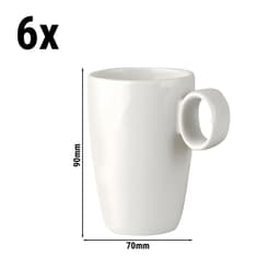 (12 Stück) LUX - Kaffeetasse Maastricht - 21 cl - Elfenbein