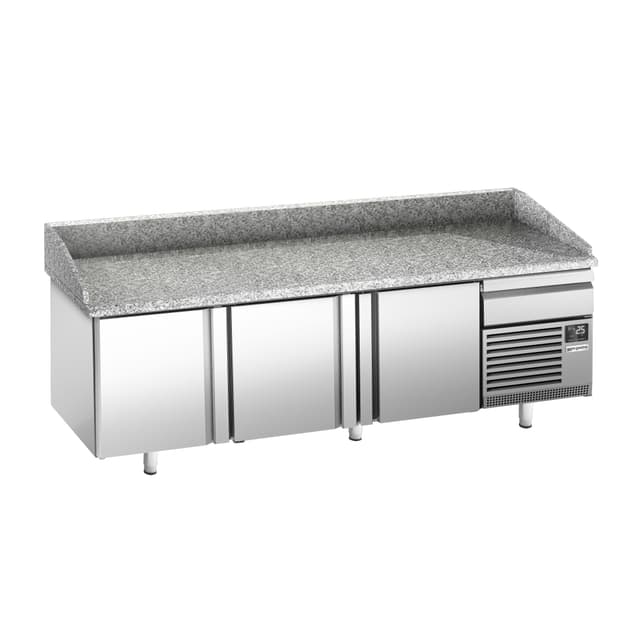 Pizzakühltisch Premium PLUS - 2305x800mm - mit 3 Türen