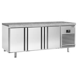 Bäckereikühltisch Premium PLUS - 2185x800mm - mit Durchreiche & Granitarbeitsplatte