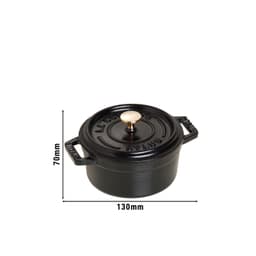 STAUB | LA COCOTTE - Mini Cocotte - Ø 100mm - Gusseisen - Schwarz