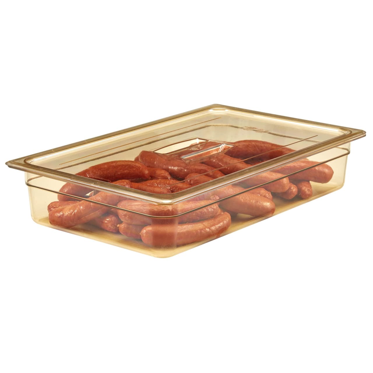 (6 Stück) CAMBRO | H-PAN™ -  Hitzebeständige GN 1/1 Behälter - Bernstein - Tiefe: 100mm