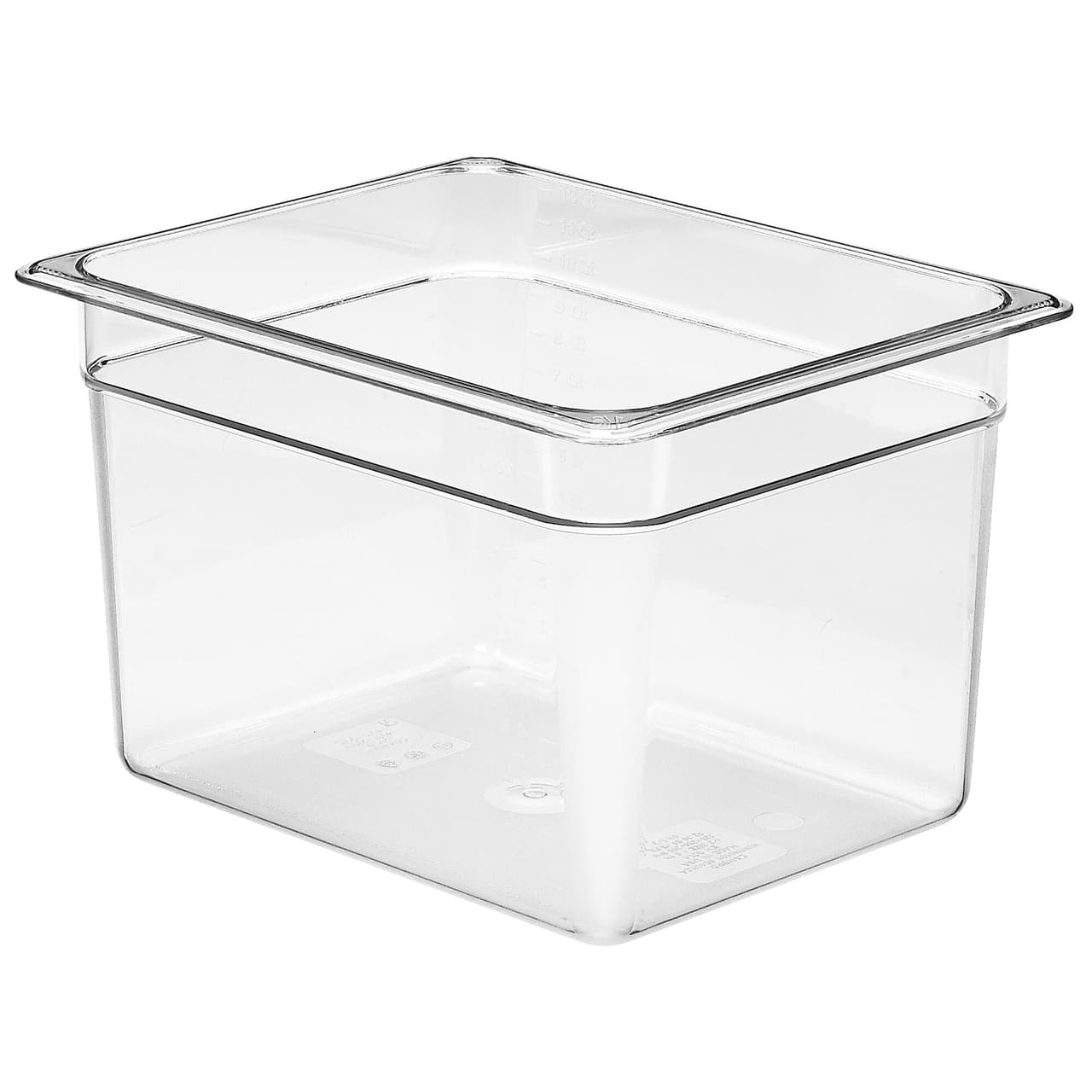 (6 Stück) CAMBRO | CAMWEAR® -  Polycarbonat GN 1/2 Behälter - Clear - Tiefe: 200mm