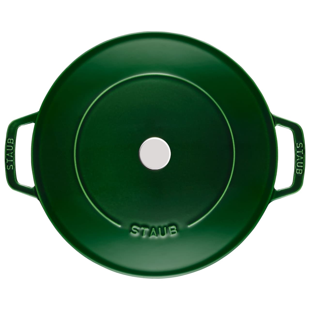 STAUB | BRAISERS - Bräter mit Chistera Drop-Structure - 240mm - Gusseisen - Basilikum-Grün