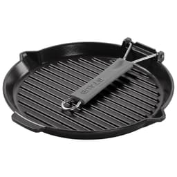 STAUB | GRILL PANS - Grillpfanne mit Ausgießnase - Ø 280mm - Gusseisen - Schwarz