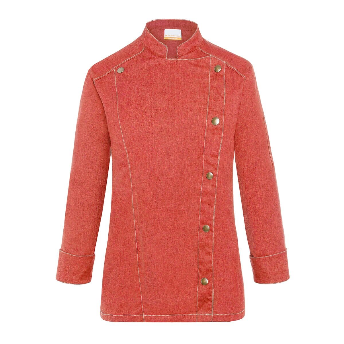 KARLOWSKY | Damenkochjacke Jeans-Style - Vintage Red - Größe: 38