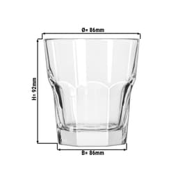 (12 Stück) Allzweck Trinkglas - GIBRALTAR - 266 ml - Transparent