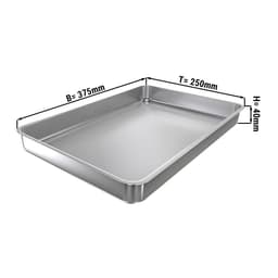 Ausstell-/Auslageblech mit Rand - 37,5 x 25 x 4 cm