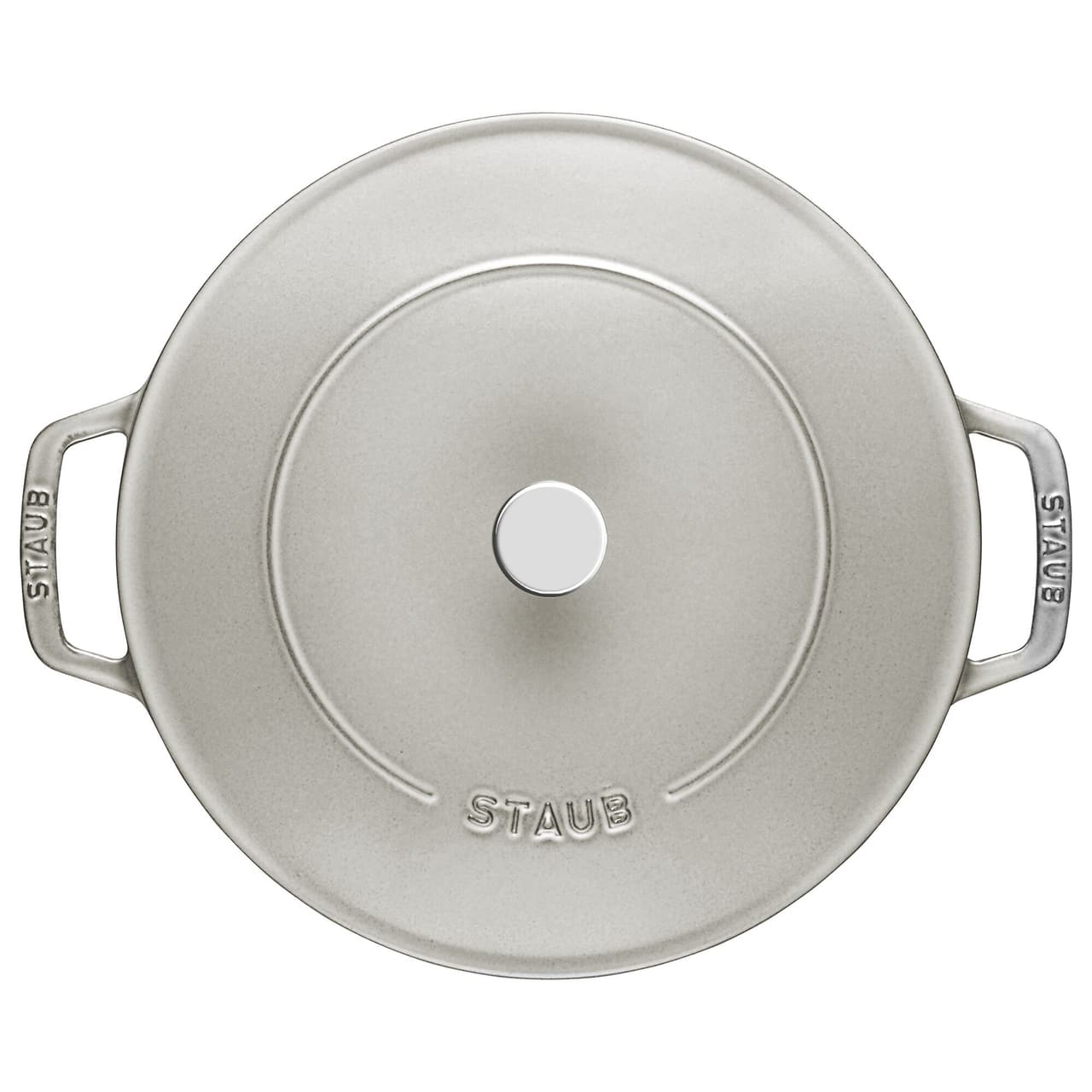 STAUB | BRAISERS - Bräter mit Chistera Drop-Structure - Ø 240mm - Gusseisen - Weisser Trüffel