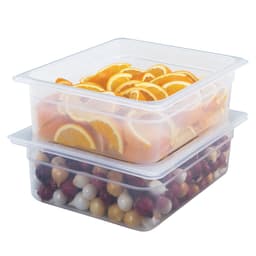 (6 Stück) CAMBRO | CAMWEAR® -  Polypropylen GN 1/2 Behälter - milchig - Tiefe: 100mm