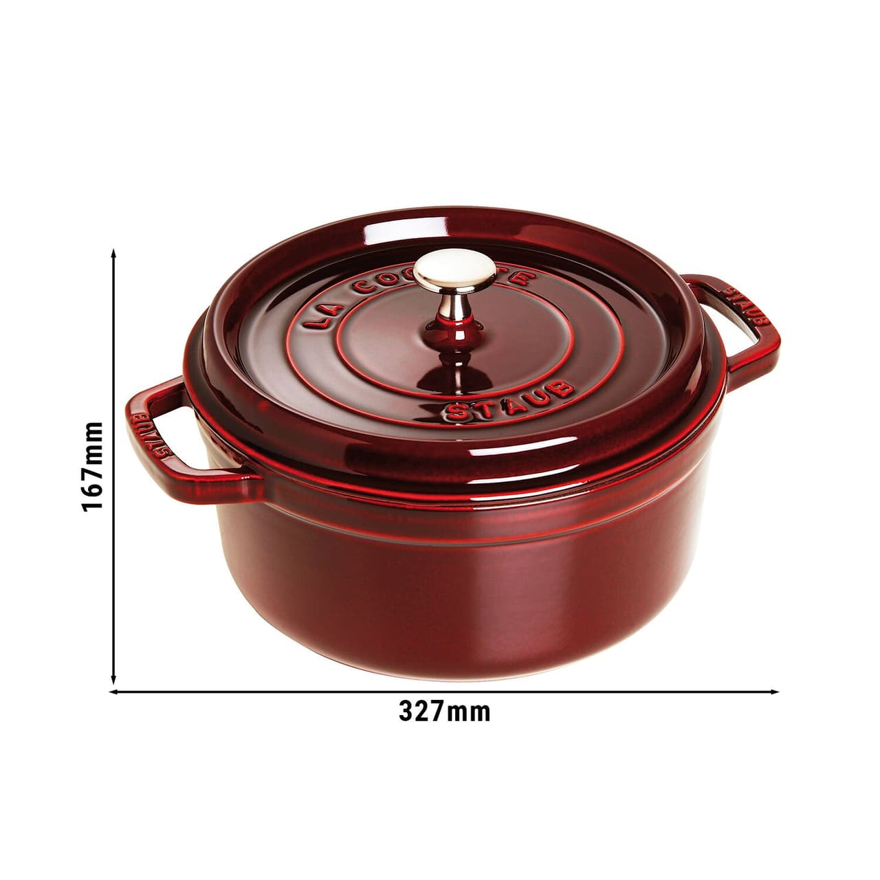 STAUB | LA COCOTTE - Cocotte - Ø 260mm - Gusseisen - Grenadine-Rot