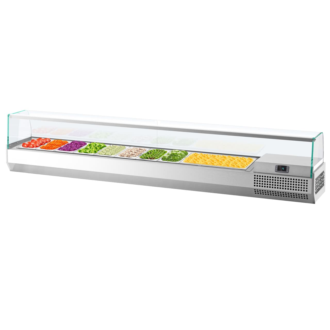 Kühlaufsatzvitrine Premium PLUS - 2300x353mm - 11x GN 1/4