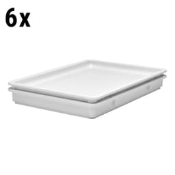 (6 Stück) CAMBRO | Deckel für Teigbehälter DB18263P148 - Weiß