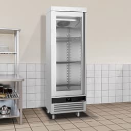 Kühlschrank Edelstahl PREMIUM - 600 Liter - mit 1 Glastür