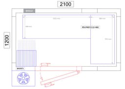 Regalset Aluminium - L-Form - Bautiefe: 460mm