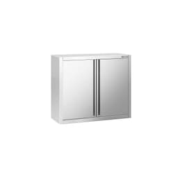 Edelstahl Wandhängeschrank PREMIUM - 800x400mm - mit Flügeltür - 800mm hoch