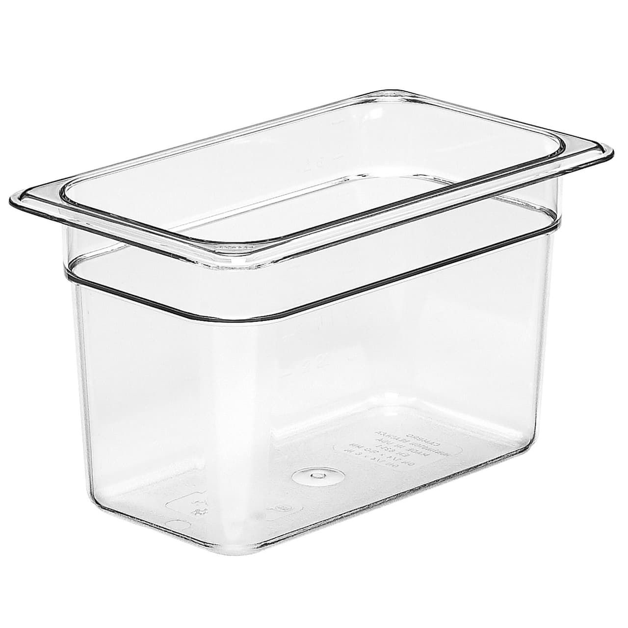 (6 Stück) CAMBRO | CAMWEAR® -  Polycarbonat GN 1/4 Behälter - Clear - Tiefe: 150mm