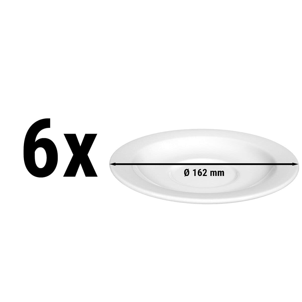 (6 Stück) SELTMANN WEIDEN | Untertasse - Ø 162mm