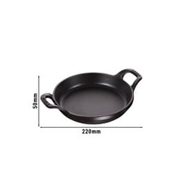 STAUB | SPECIALITIES - Auflaufform - Ø 160mm - Gusseisen - Schwarz