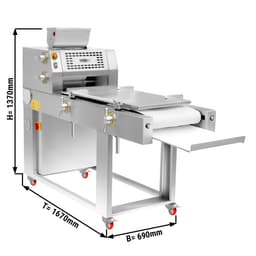 Bäckerei-Teigausrollmaschine - für Pizza- & Brotteig - 550 Watt - bis zu 2400 Stk/h