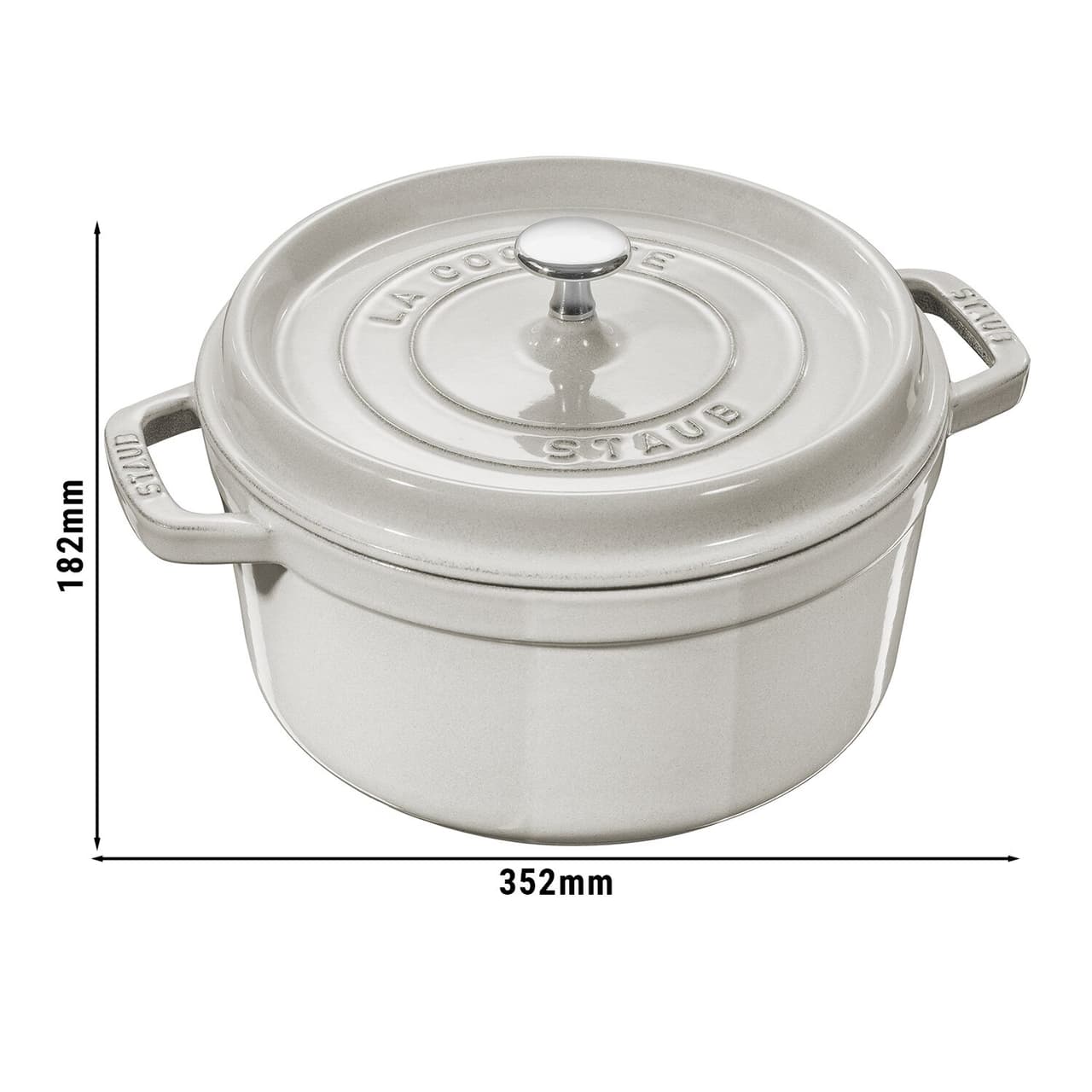 STAUB | LA COCOTTE - Cocotte - Ø 280mm - Gusseisen - Weisser Trüffel