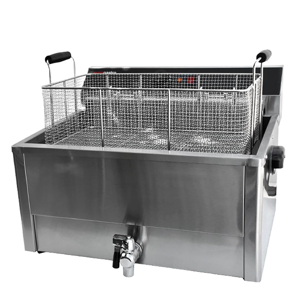 Elektro Fisch Fritteuse - 20,4 Liter - 5 kW - mit Ablasshahn