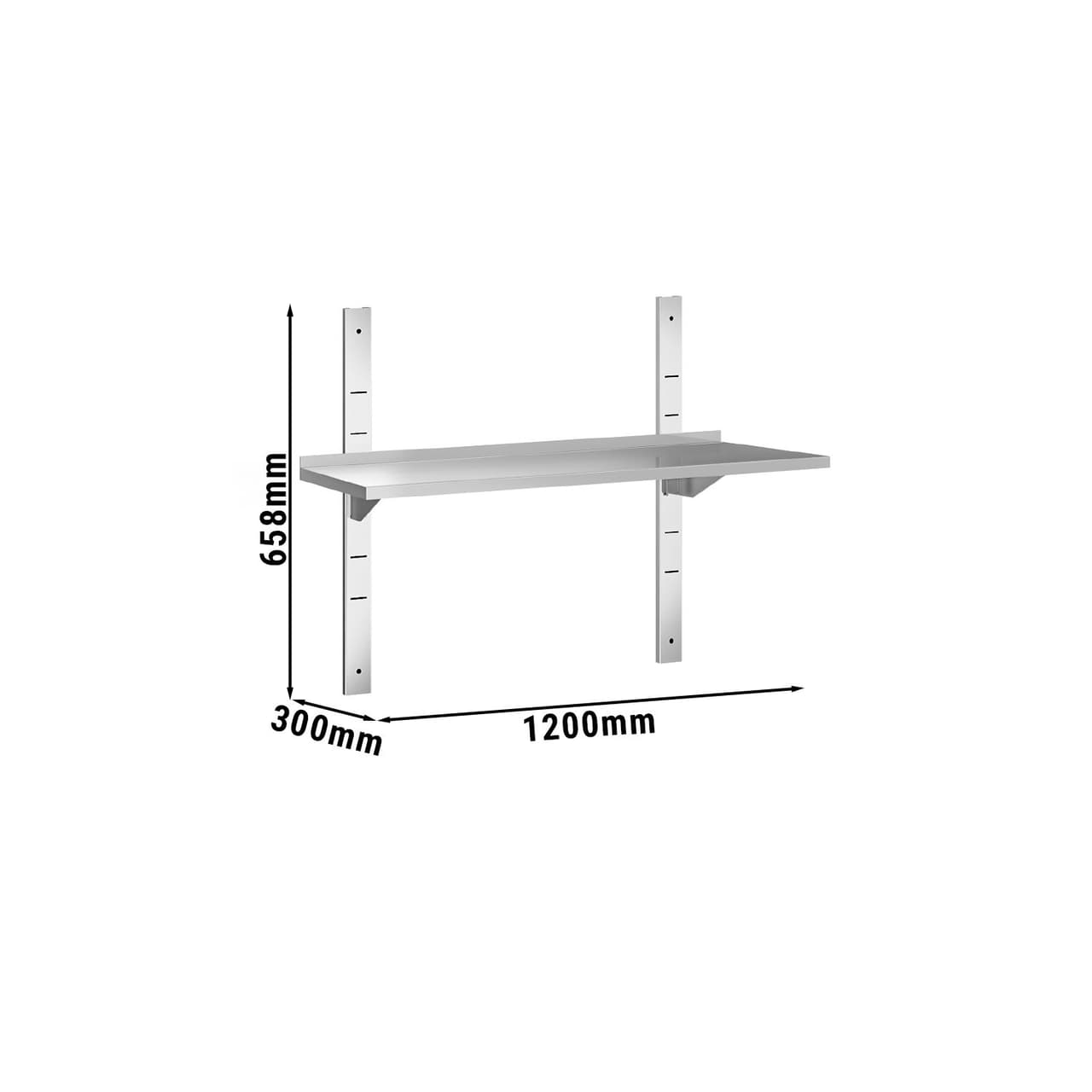 Wandborde PREMIUM - 1200x300mm - mit 1 Etage