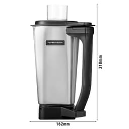 HAMILTON BEACH | Edelstahl Behälter - 1,8 Liter - passend für MHPHBC4, FMHBC51 & FMHBC51S