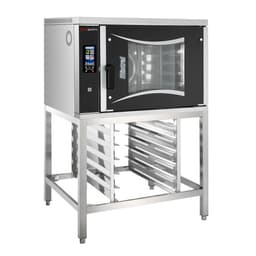 Bäckerei-Elektro-Kombidämpfer - Touch - 6x EN 60x40 - inkl. Untergestell mit Blechhalter & Waschsystem