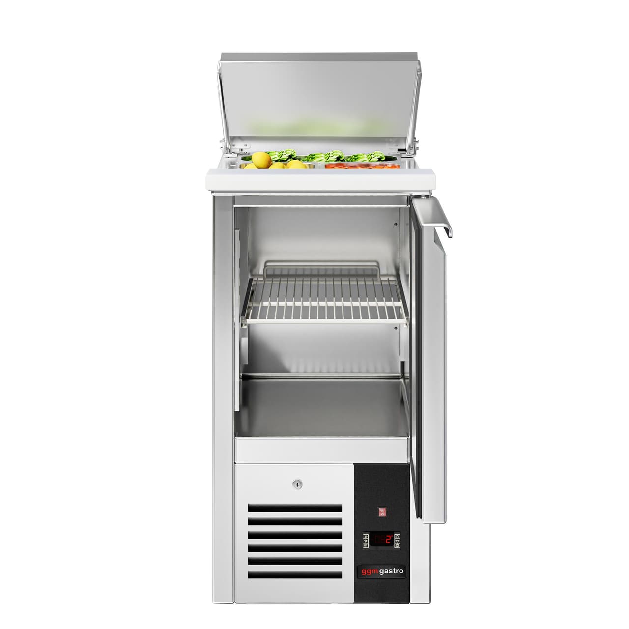 Saladette PREMIUM - 450mm - Einlass für GN-Behälter - 1 Tür