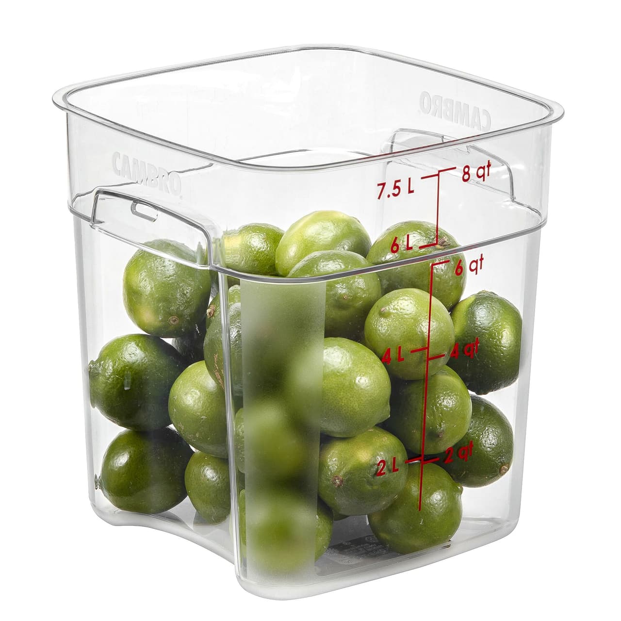 (6 Stück) CAMBRO | CAMWEAR® -  FreshPro Behälter - 7,6 Liter - Transparent