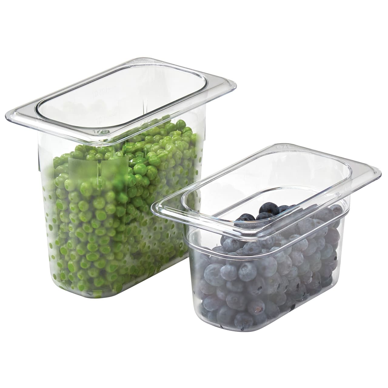 (6 Stück) CAMBRO | CAMWEAR® -  Polycarbonat GN 1/9 Behälter - Clear - Tiefe: 100mm