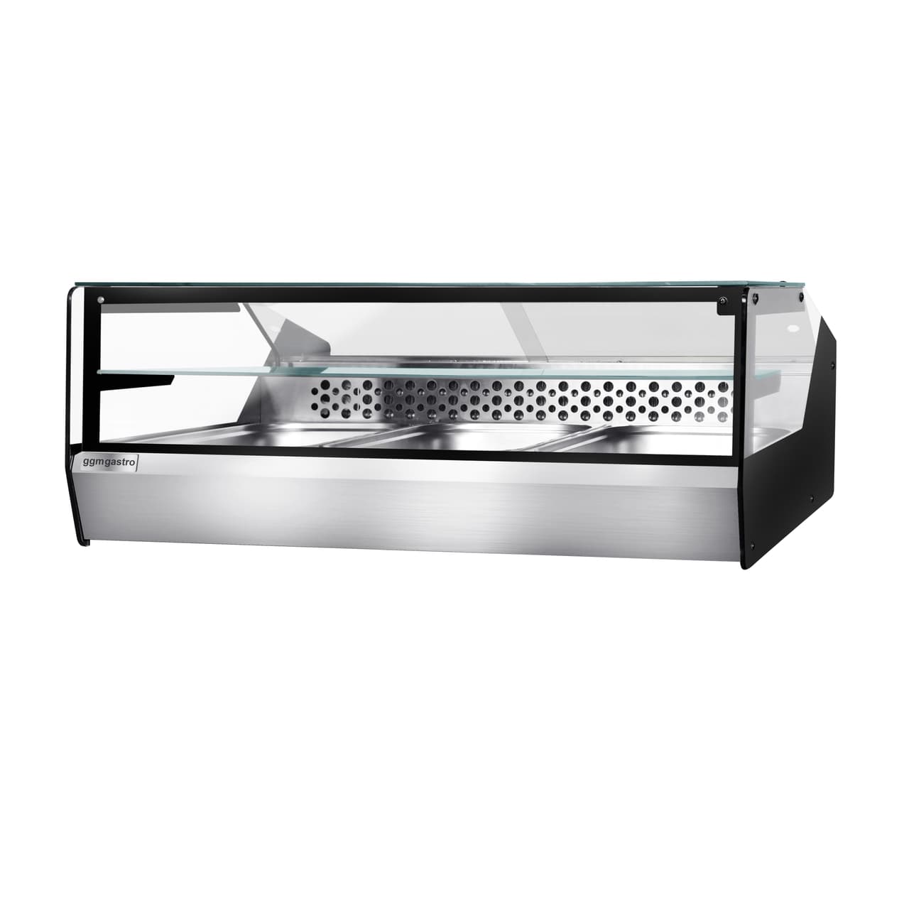 Tisch-Kühlvitrine für Fisch & Fleisch - 870mm - für 3x GN 1/1